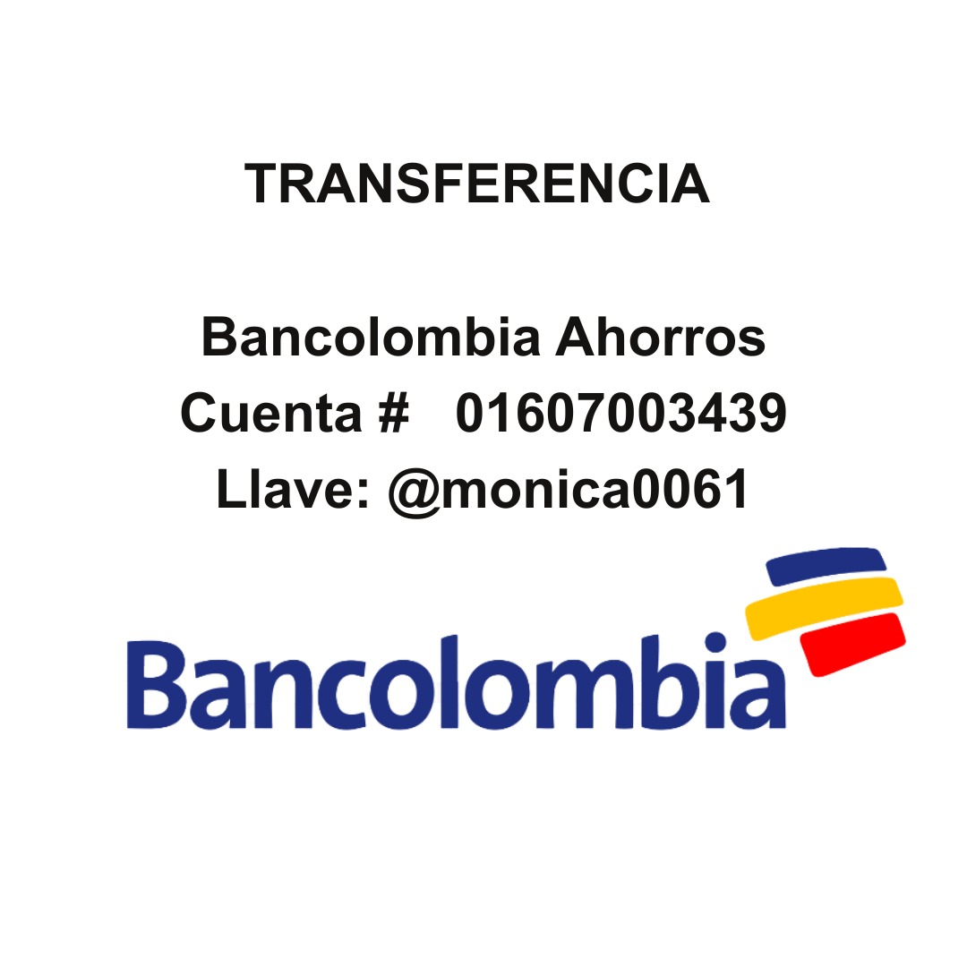 Datos de transferencia Bancolombia - 01 Soul Reset Journey